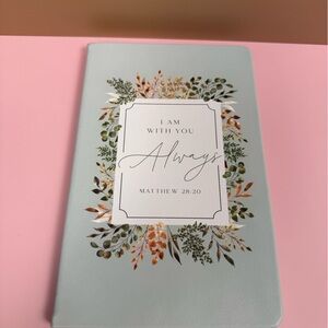 Eccolo Mint Green Journal with Floral Design